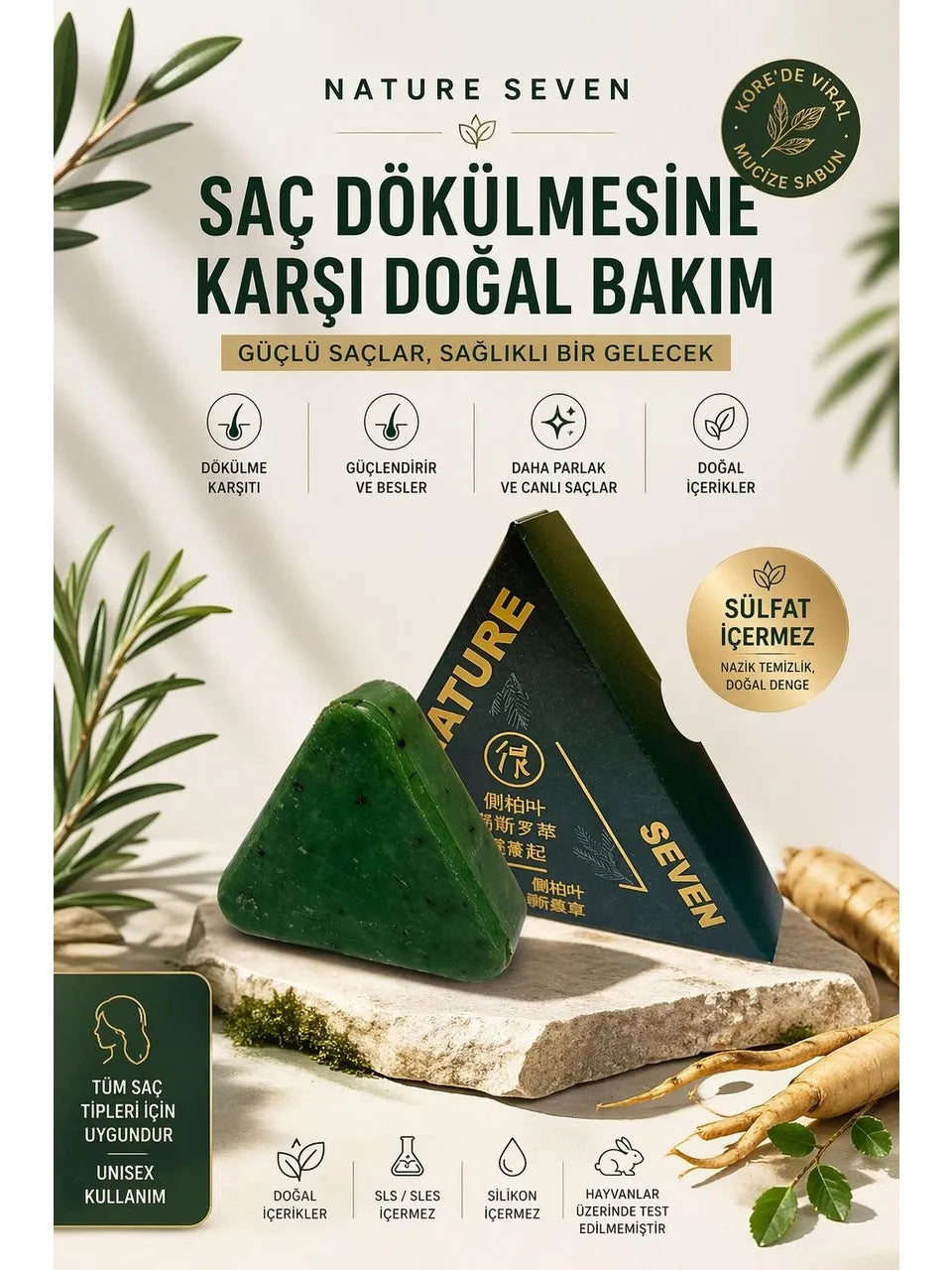 Slenderlin™ 12 Bitkili Saç Bakım Sabunu